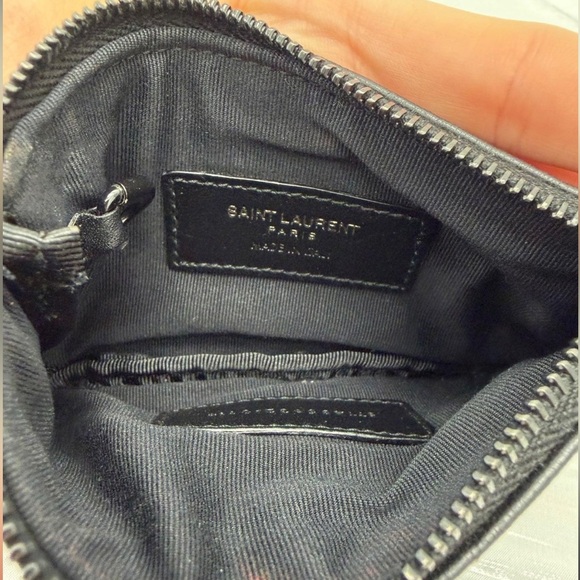 Saint Laurent YSL Black Croc
Embossed Calfskin Leather Coin
Pouch - Picture 8 of 10